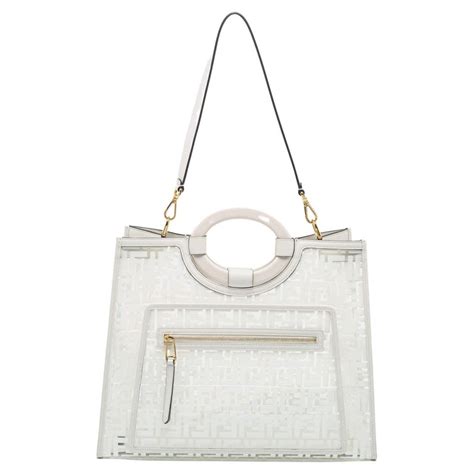 fendi runaway shopper white|fendi runaway shopper sale.